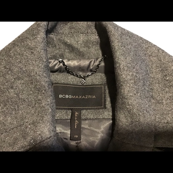 BCBG Grey Peacoat, size XS - Picture 5 of 7